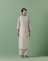 Aheli off white side panel straight kurta set