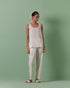 Aheli off white top with pants