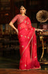 Ahista dark pink gota patti sari set
