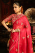 Ahista dark pink gota patti sari set