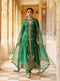 Ahista green jacket anarkali set