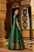 Ahista green mayur applique lehenga set