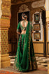 Ahista green mayur applique lehenga set