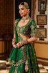 Ahista green mayur applique lehenga set