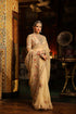 Ahista ivory mayur applique sari set