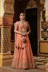 Ahista peach zardozi lehenga set