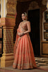 Ahista peach zardozi lehenga set