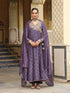 Ahista purple printed angrakha set