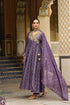 Ahista purple printed angrakha set