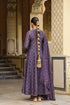 Ahista purple printed angrakha set