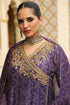 Ahista purple printed angrakha set