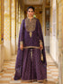Ahista purple printed sharara set