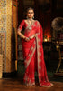 Ahista red zardozi sari set