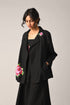 Alba lapel black jacket
