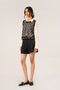 Albertine black rib vest