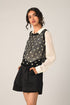 Albertine black rib vest