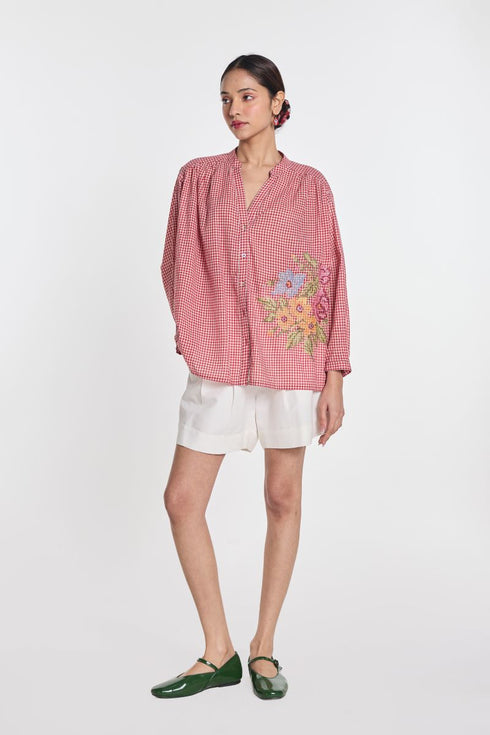 Alexander red gingham check shirt