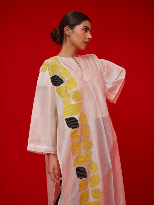 Align ivory, yellow and black tunic