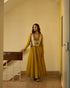 Alka basant yellow, grey and beige gilet