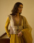 Alka basant yellow, grey and beige gilet