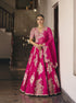 Allika fuchsia pink lehenga set