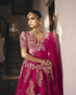 Allika fuchsia pink lehenga set