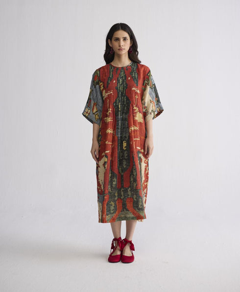 Alo linen pintuck dress