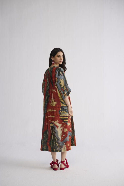 Alo linen pintuck dress