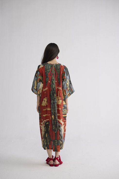 Alo linen pintuck dress