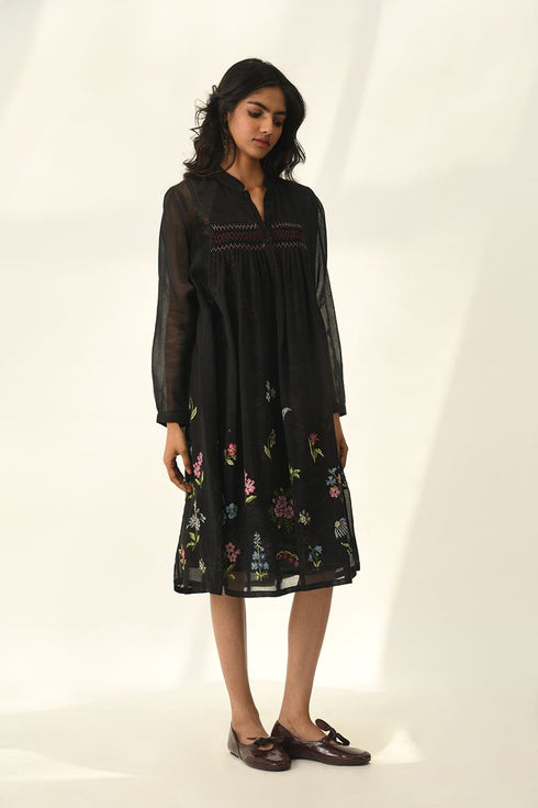 Altissimo black tunic dress