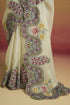 Amaryllis ivory cordwork paisely sari