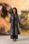 Amaya stone blue tunic pants set with luna jacket