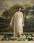 Amber ivory beadwork panelled kurta with pants