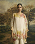 Amber ivory floral blossom tunic with cutwork pants