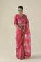 Amber fuchsia sari with blouse