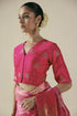 Amber fuchsia sari with blouse