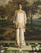 Amber ivory floral blossom tunic with cutwork pants