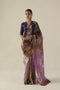Amber purple sari with blouse
