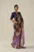 Amber purple sari with blouse