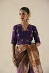 Amber purple sari with blouse