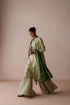 Ambi green stripe sharara set