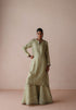 Ambi green stripe sharara set