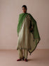 Ambi green stripe kurta set
