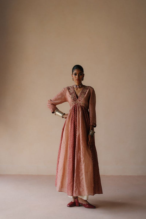 Ambi zigzag anarkali set