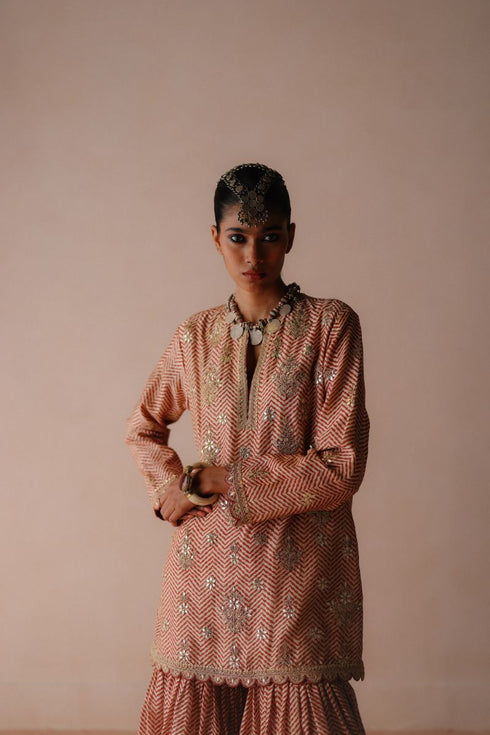 Ambi zigzag boondi sharara set