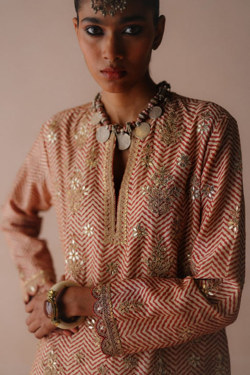 Ambi zigzag boondi sharara set