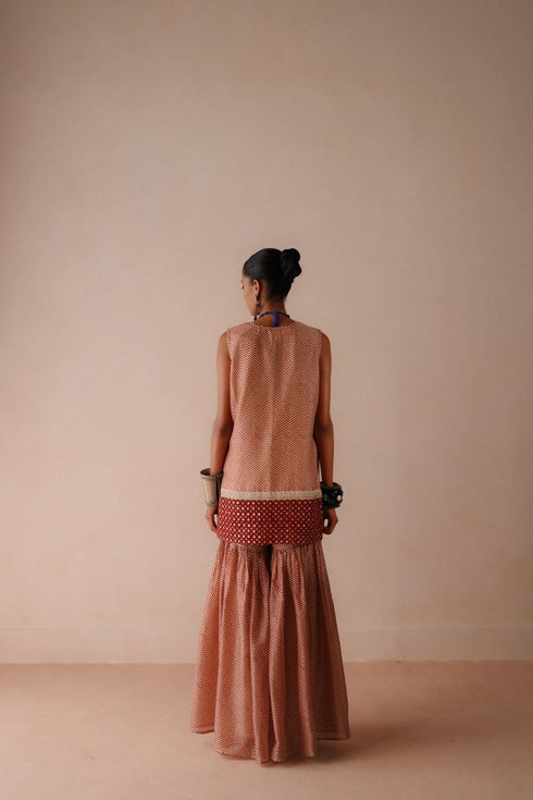 Ambi zigzag sharara set
