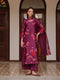 Amethyst applique floral kurta set