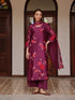 Amethyst applique floral kurta set