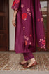 Amethyst applique floral kurta set
